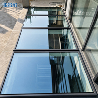 Großhandel Hochwertiges Oberlicht aus Aluminium und Glas, Modernes Design mit Stahlrahmen, Öffnungsstil für den Außenbereich