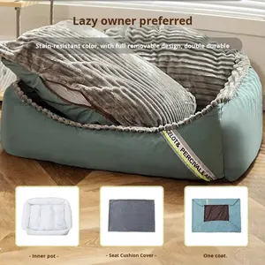 Luxe hondenbed voor grote honden, winterwarm, geschikt voor alle seizoenen, met fluweel, in doos verpakt, voor <span class=keywords><strong>Golden</strong></span> <span class=keywords><strong>Retriever</strong></span> - Product Image 3