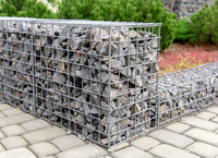Panier de gabion galvanisé à chaud boîtes de gabions soudées pour mur de soutènement berge de rivière panier de gabion cage en pierre paysage