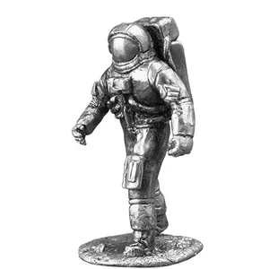 Özel yapılmış Polyresin uzay astronot heykelcik, gümüş