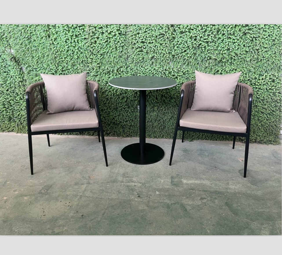 Hot sale mixed material cheap patio furniture outdoor dining chair garden dining tables