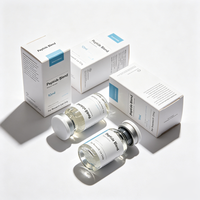 Boîte d'emballage personnalisée pour flacons de peptides, boîte en papier protectrice pour flacons de poudre lyophilisée de recherche