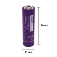 Baterai Lithium MU INR21700-MU40 21700 Full Tab 4000mAh 3.6V 70A High Rate Cell HK PL Stok untuk Paket Baterai DIY Peralatan Listrik