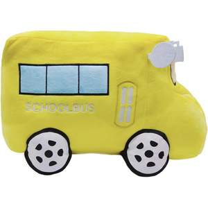 Super mignon 11 pouces jaune camion peluche douce peluche autobus scolaire voiture en peluche jouet excellents cadeaux de fête d'anniversaire pour les enfants - Product Image 2