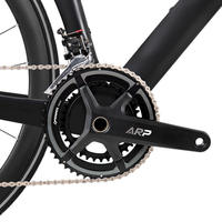 Vélo de course sur route 700C entièrement en fibre de carbone, 24 vitesses, freins à disque hydrauliques, jeu de roues en alliage, pédale ordinaire, vélo de ville, fourniture OEM