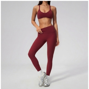 Reggiseno Sportivo YIYI da Donna Push-Up Senza Maniche, Supporto Medio, Spalline Incrociate, Scollo a V Frontale, Top Fitness per Yoga - Product Image 4