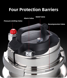 <span class=keywords><strong>Olla</strong></span> <span class=keywords><strong>a</strong></span> Presión Portátil de Acero Inoxidable 304 de 3 Capas, Interior Antiadherente, Tamaño Mini para Acampar y Hacer Senderismo al Aire Libre - Product Image 5