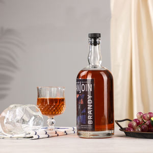 Vintage 750ml High Flint Glass Bottles for <strong>Non</strong> <strong>Alcoholic</strong> Beer Liquor Store Decoration Bourbon <strong>Whiskey</strong> Price Cork Material - Product Image 1