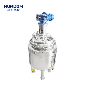 Factory price food grade electric heater jacket chemicals stainless steel reactor with mixer