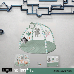 Alfombra de Juego para Bebés, Alfombra de Actividades para Estimulación Temprana con 6 Juguetes Suaves, Fácil de Instalar y Limpiar, de Poliéster, 2 cm - Product Image 3