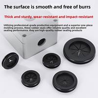 Grommets de protection de câbles en silicone double face pour panneaux de commande, vente en gros d'usine, protecteur de bobine en caoutchouc