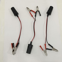Adaptateur de batterie de voiture 12-24V vers prise allume-cigare - Câble convertisseur de batterie automobile pour alimentation d'urgence