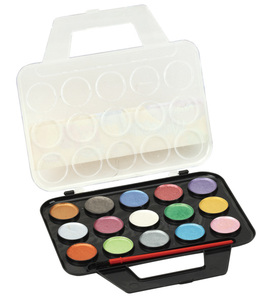 Set de Pintura de Acuarela Sólida Multicolor, Fácil de Mezclar, con Pincel, Colores Metálicos Vibrantes para Niños, Personalizable - Product Image 3