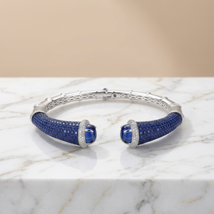 Beautiful 925 <b>Silver</b> Rhodium Plated Vintage Luxury Zircon Full Paved <b>Cuff</b> Bangle for Women Party Jewelry - Product Image 2