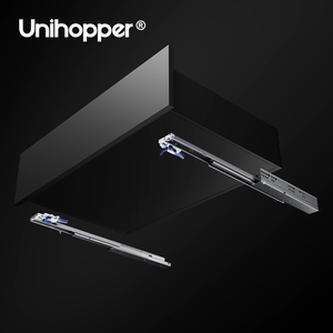 UNIHOPPER personnalisé synchroniser 3D réglable <span class=keywords><strong>Rail</strong></span> Undermount dissimulé pousser la glissière de tiroir ouvert pour armoires de cuisine - Product Image 5