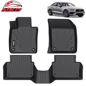 Tapis de sol TPE toutes saisons style IKON 3D pour Volvo S60 2019-2025 / V60 2019-2021, ensemble de remplacement robuste - Product Image 1
