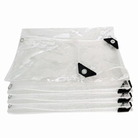 Lona de PVC Rectangular Personalizable, Resistente, con Borde Blanco, Transparente, para Sombreado, Lona Reforzada de Primera Calidad para Exteriores