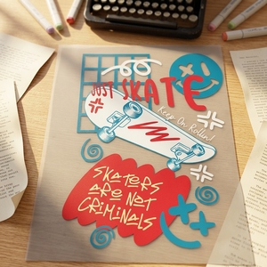 Etichette Adesive Decorative DTF 3D Personalizzate di Alta Qualità, Impermeabili, <span class=keywords><strong>per</strong></span> Stampa a Trasferimento su Tazze e Vestiti - Product Image 4