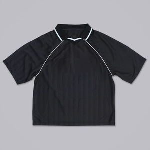 Custom Printed Men's <b>Polyester</b> Mesh Summer T-Shirts Retro Stripe Soccer Football Jersey Streetwear Oversized Vintage Jersey - Product Image 1