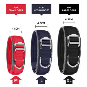 Neues Taktisches Outdoor-Hundehalsband aus Reflektierendem Leichtem Weichem Polyester für Große Hunde Training Großhandel - Product Image 2