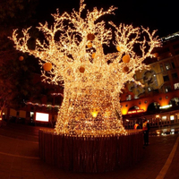 Guirlandes lumineuses LED de Noël en forme de branche, vente en gros d'usine, contrôle par télécommande, indice de protection IP65, décoration extérieure et intérieure, RGB