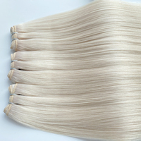 Blonde Premium Invisible Double Dessiné Vierge Cutical Aligné Extension de Trame de Machine de Cheveux Humains avec Prix de Gros