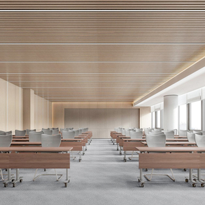 Mesa de Entrenamiento Plegable de Madera Extensible Convertible Moderna, Mesa de Conferencia Modular con Tapa Abatible para Oficina y Escuela - Product Image 5