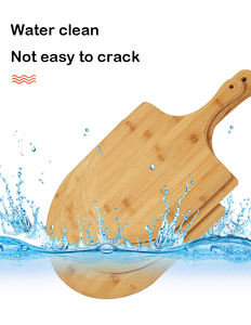 Nouveau design de gros de plateau à pizza en bambou naturel écologique ustensiles de cuisine de restaurant - Product Image 5