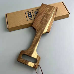 Espátula de madera para limpieza de parrillas de barbacoa con mango, herramienta de limpieza para parrillas de exterior, fácil de limpiar - Product Image 4