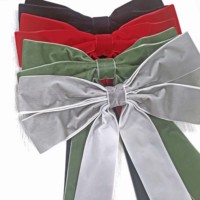Guirlande décorative personnalisée en velours massif avec nœud papillon, écologique, pour anniversaire, mariage, Noël, escalier, cheminée - Vente en gros