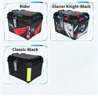 Maleta Trasera Universal Impermeable para Motocicleta de 45L, Base de Aluminio, Caja de Almacenamiento de Liberación Rápida con Cerradura de una Sola Llave