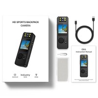 Caméra corporelle intelligente WiFi CS11 HD 4K étanche pour activités sportives en extérieur, kit de surveillance vidéo de sécurité professionnel