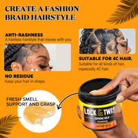 Pommade Votre Marque Propre Hypoallergénique Haute Brillance Cire Coiffante Tenue Super Forte Gel de Coiffage Biologique Texturisant