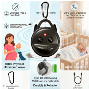 Répulsif électronique à ultrasons contre les nuisibles, sans danger pour les animaux domestiques, écologique, répulsif électronique pour souris, cafards, moustiques, usage domestique en intérieur - Product Image 5