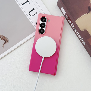 Coque rigide rigide à charnière magnétique double couleur dégradée pour Samsung Galaxy <span class=keywords><strong>Z</strong></span> <span class=keywords><strong>Fold</strong></span> 7 6 5 <span class=keywords><strong>4</strong></span> 3 Housse de chargement sans fil - Product Image 2
