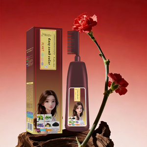 Crema Colorante Permanente Hanli in Offerta con Pettine in Plastica per Saloni di Parrucchieri - Formula Senza Ammoniaca e Nutriente - Product Image 1