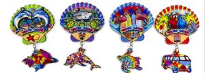 Aimants personnalisés en panneaux de fibres à densité moyenne en époxy pour souvenirs touristiques des îles espagnoles. Aimants de réfrigérateur de l'île de Majorque. - Product Image 2