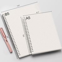 Carnet de notes A4 personnalisable Journal à spirale imprimé sur mesure Exerciseur de cahiers scolaires A4/A5 avec PVC et couverture en tissu Journal promotionnel