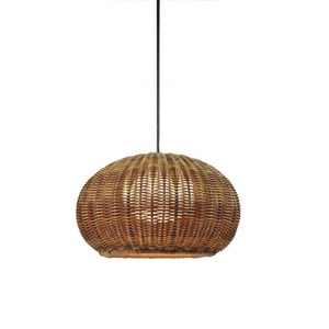 Lustre d'extérieur Étanche IP65 Jardin Rotin Pavillon <span class=keywords><strong>Lampe</strong></span> avec Source de Lumière LED Alimentation Électrique pour Atmosphère de Jardin - Product Image 6