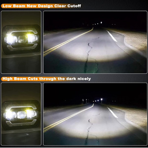 Faros delanteros LED de 7 pulgadas, ajuste universal 7x6 para vehículos utilitarios Polaris, actualización de 30000 Lm, 6000K, 12V - Product Image 4