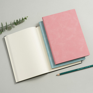 Carnet de croquis créatif en cuir A5 80gsm, reliure sans fil parfaite, carnet de dessin rouge, journal, agenda - Product Image 1