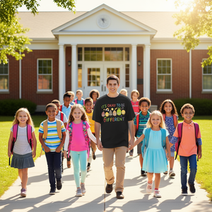 Es normal ser diferente, camiseta linda de diversidad para el regreso a clases - Product Image 3