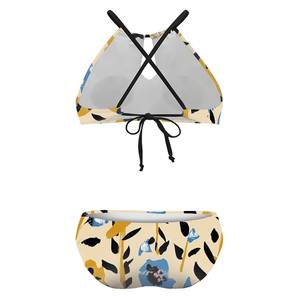 Aanpasbare Plus Size Hoge Taille 2-delige Zwemkledingset Digitale Print Push-up BH Dames Bikini Strandkleding met Dierenprint - Product Image 4