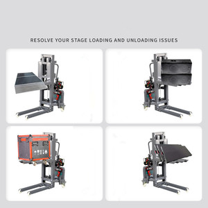 Apilador Eléctrico de Palets <span class=keywords><strong>para</strong></span> Almacén, Elevador Eléctrico Compacto a Batería con Ruedas de Nylon <span class=keywords><strong>para</strong></span> Apilamiento de Carga - Product Image 1