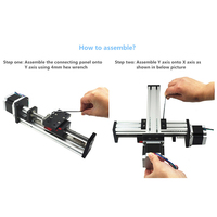 Bras robotique à vis à billes, guide linéaire, glissière, plateau CNC