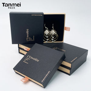 Slide Drawer Paper Jewelry <b>Box</b> <b>Gift</b> <b>Box</b> for Ring <b>Earring</b> Pendant Necklace Bracelet Luxury Jewelry Packaging <b>Box</b> - Product Image 3