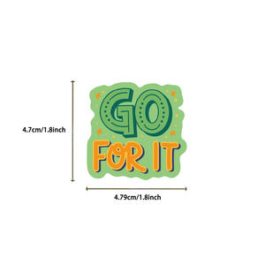 100 autocollants inspirants par paquet, citations motivantes, mots positifs, autocollants pour ordinateur, vinyle imperméable, décoration - Product Image 2