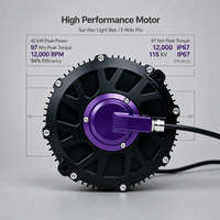 Moteur de moto électrique PMSM 50 kW 72 V, boîtier en aluminium CNC, étanche IP67, mise à niveau pour Surron Light Bee X Ultra