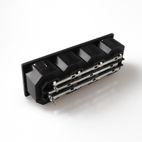 LZ-14-4L IEC C13 12-polige Kupfer buchse Mehrere C13-Steckdose & C14-Einlassmodul Wechselstrom-Verlängerung buchse mit AU UK-Stecker-Standards