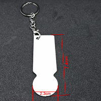 20 PCS/Lot Cadre photo imprimé double face personnalisé Porte-clés vierge par sublimation Porte-clés cadre photo métal aluminium pour bricolage